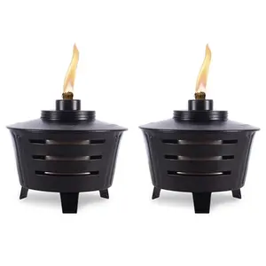 TIKI Mini Fire Pit Tabletop Torch 2-Pack