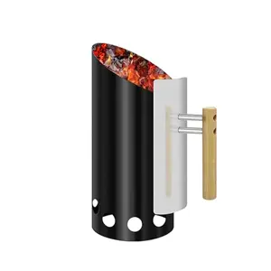 Joyagrill double enameled chimney starter with spade shovel design