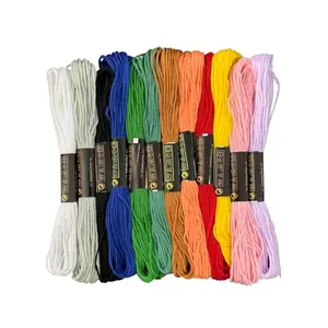 Newkita 12 Rainbow Colors Embroidery Floss Skeins with color tags