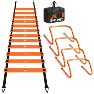 SMTPDT orange agility training set with hurdles and ladder