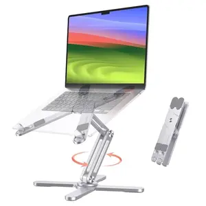 OMOTON LA10 360 Rotating Laptop Stand on a desk