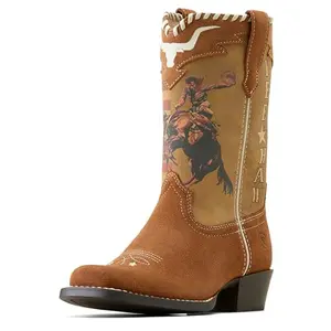 Ariat Futurity Rodeo Quincy western boots with embossed leather