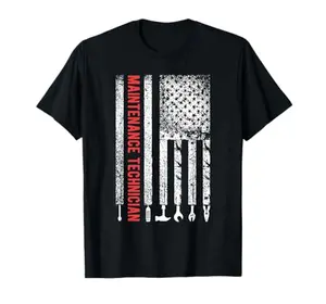 Maintenance technician American flag t-shirt