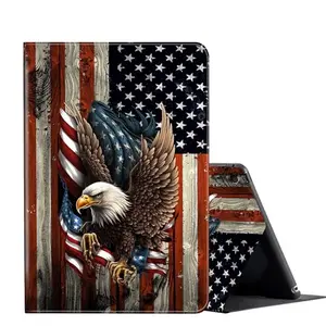 FUYOCWE iPad Air Case with Bald Eagle and Flag design