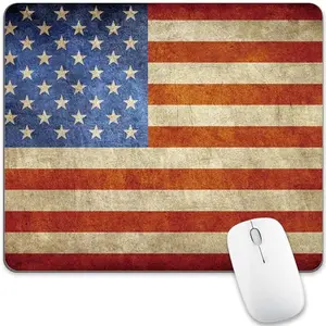 Small stars and stripes mouse pad for desk decoration
