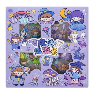 EAMOTOL transparent kawaii bear and bunny stickers
