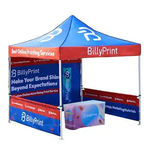 BillyPrint custom 10x10 trade show tent with logo