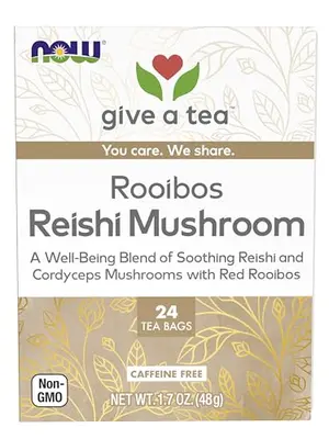 NOW Foods Rooibos Reishi Mushroom Tea bags