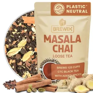 BREWIX Masala Chai loose leaf tea in resealable pouch