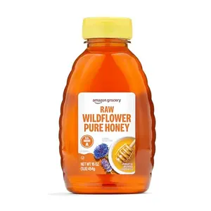 Amazon Grocery Raw Wildflower Honey bottle