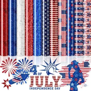 JarThenaAMCS Vintage Patriotic Heat Transfer Vinyl sheets with American flag designs