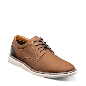 Nunn Bush Chase 2.0 cognac casual plain toe oxford shoes