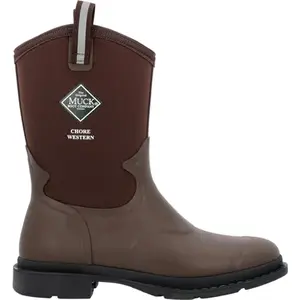 MUCK Chore Mid brown western-style farm work boot with XpressCool lining