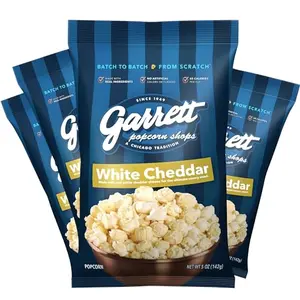 Garrett Popcorn White Cheddar 4-pack bags