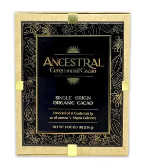 5o2 ceremonial cacao bar packaging with Mayan design