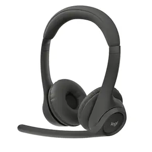 Logitech Zone 301 wireless Bluetooth headset in graphite, on-ear with boom microphone