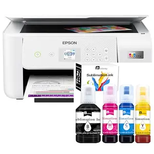 Pinckney sublimation printer with ink bottles and scanner for heat transfer projects