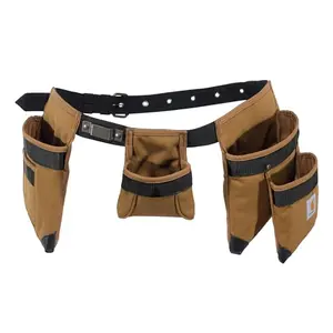 Carhartt 7 Pocket Padded Tool Belt in Carhartt Brown