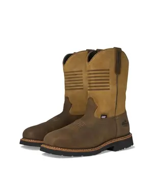 Thorogood Independence construction boot in crazyhorse tan with composite toe