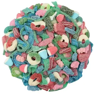 2-pound bag of assorted sour gummy candies