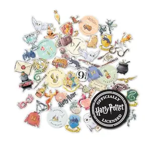 Harry Potter Watercolor Clear Stickers pack of 50 unique transparent decals featuring iconic Wizarding World designs