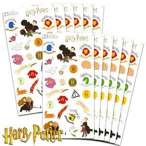 12-pack of Harry Potter sticker sheets with 300 total stickers featuring characters from the series
