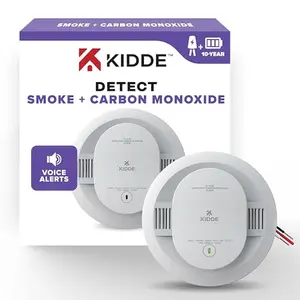 Kidde hardwired smoke and carbon monoxide detector with voice alerts