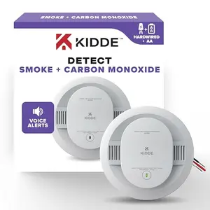 Kidde hardwired smoke and carbon monoxide detector with AA battery backup