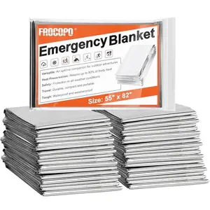 Frocopo 6-Pack Emergency Mylar Blankets