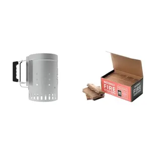 Char-Griller chimney starter with ergonomic handle and trigger release