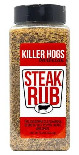 Killer Hogs Steak Rub shaker bottle