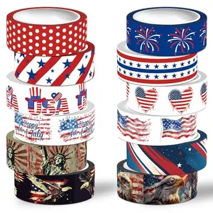 NIKOMIE patriotic washi tape with Statue of Liberty