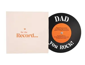 Bee! retro vinyl record Father's Day card