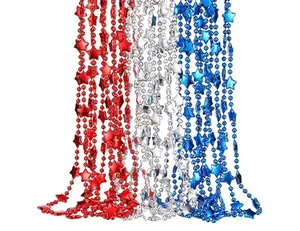 XuoAz 21 pack red white blue star beaded necklaces affordable for teachers