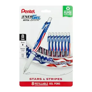 Pentel EnerGel Flag Barrel Rollerball Pen