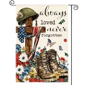 Always Loved Never Forgotten garden flag
