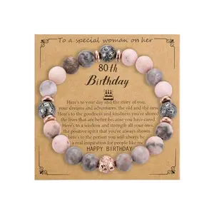 Sanyaa beaded bracelet for 80th birthday gift