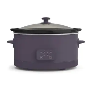 Bella 6 Quart Programmable Slow Cooker in plum color