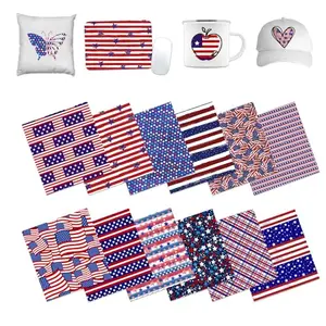 HTVSTD American Flag Sublimation Transfer Ink Paper 12 sheets pack