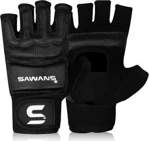 SAWANS MMA gloves with carry bag and wrist support for grappling training