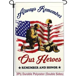 Patriotic Memorial Day garden flag