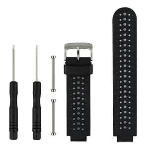 Silicone replacement strap for Garmin Forerunner with screwdrivers included