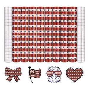 Tintnut American Flag Permanent Vinyl sheets with patriotic patterns