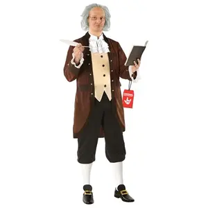 Morph Benjamin Franklin Costume with wig and shoe buckles
