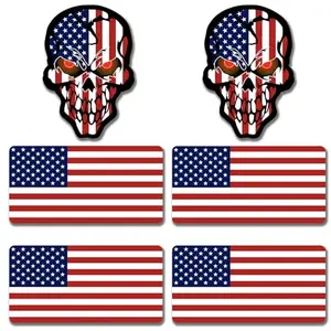 KINBOIN reflective American flag stickers on a toolbox