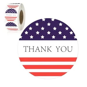 G2PLUS American thank you stickers 1-inch round, 500 count