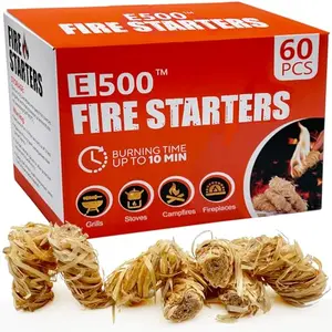E500 Fire Starter 60 pack of natural pine sticks