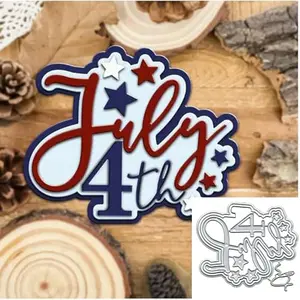 Yeyert 4th of July words metal cutting dies for scrapbooking and card making