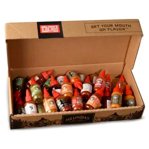 Melinda's Mini Hot Sauce Variety Pack - 30 small bottles in a box