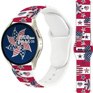 CZHWB Fourth of July silicone watch band for Samsung Galaxy Watch